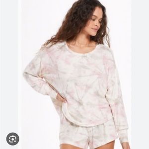 Z Supply Sun Ray Pink Tie Dye Hachi Top Sz S